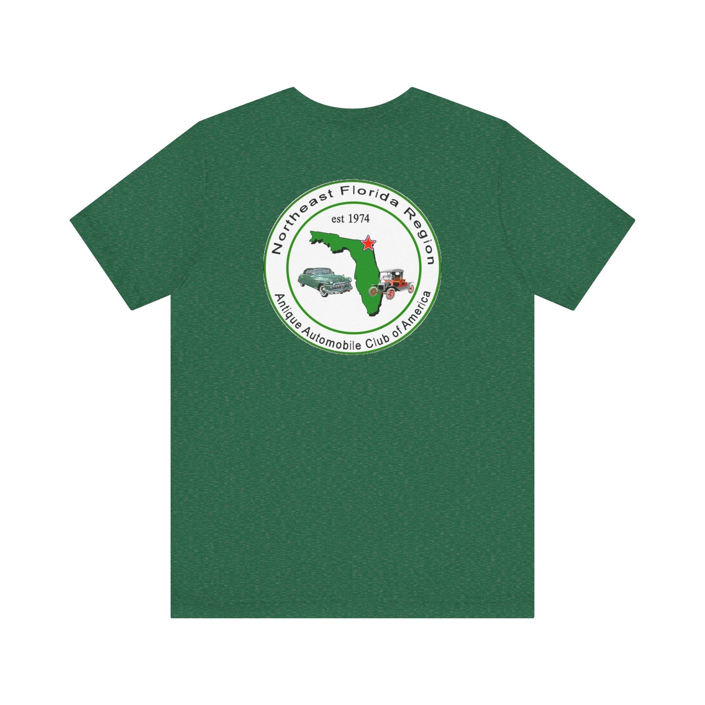 Northeast Florida Region AACA (front and back logos) - Unisex Jersey Shirt for Car Enthusiasts