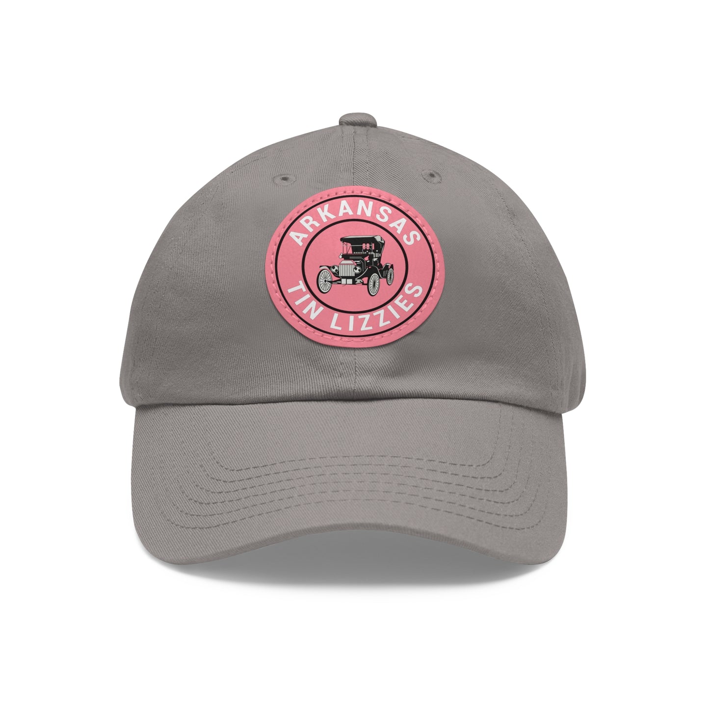 Arkansas Tin Lizzies Dad Hat with Leather Patch (Round)