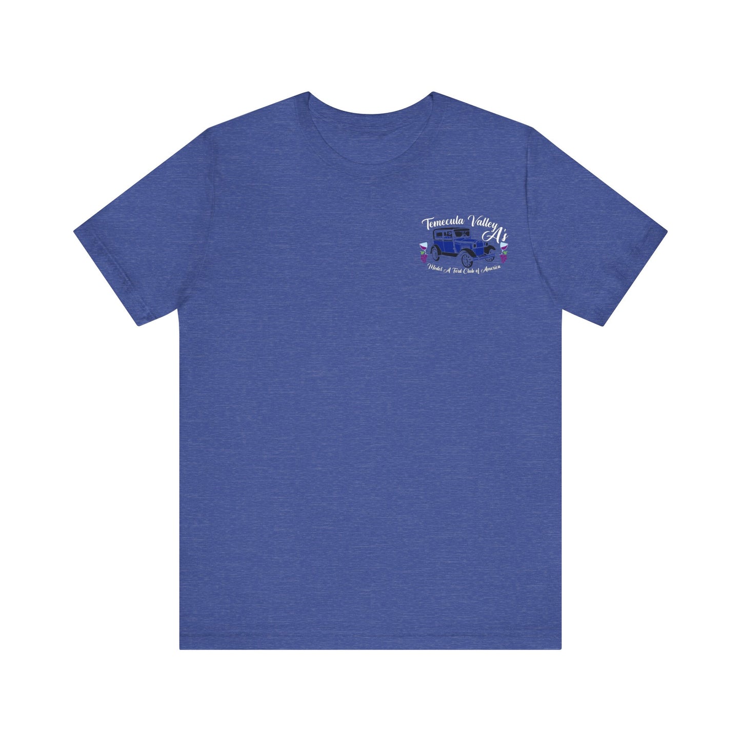 Temecula Valley A's (front and back print) Unisex Jersey Short Sleeve Tee
