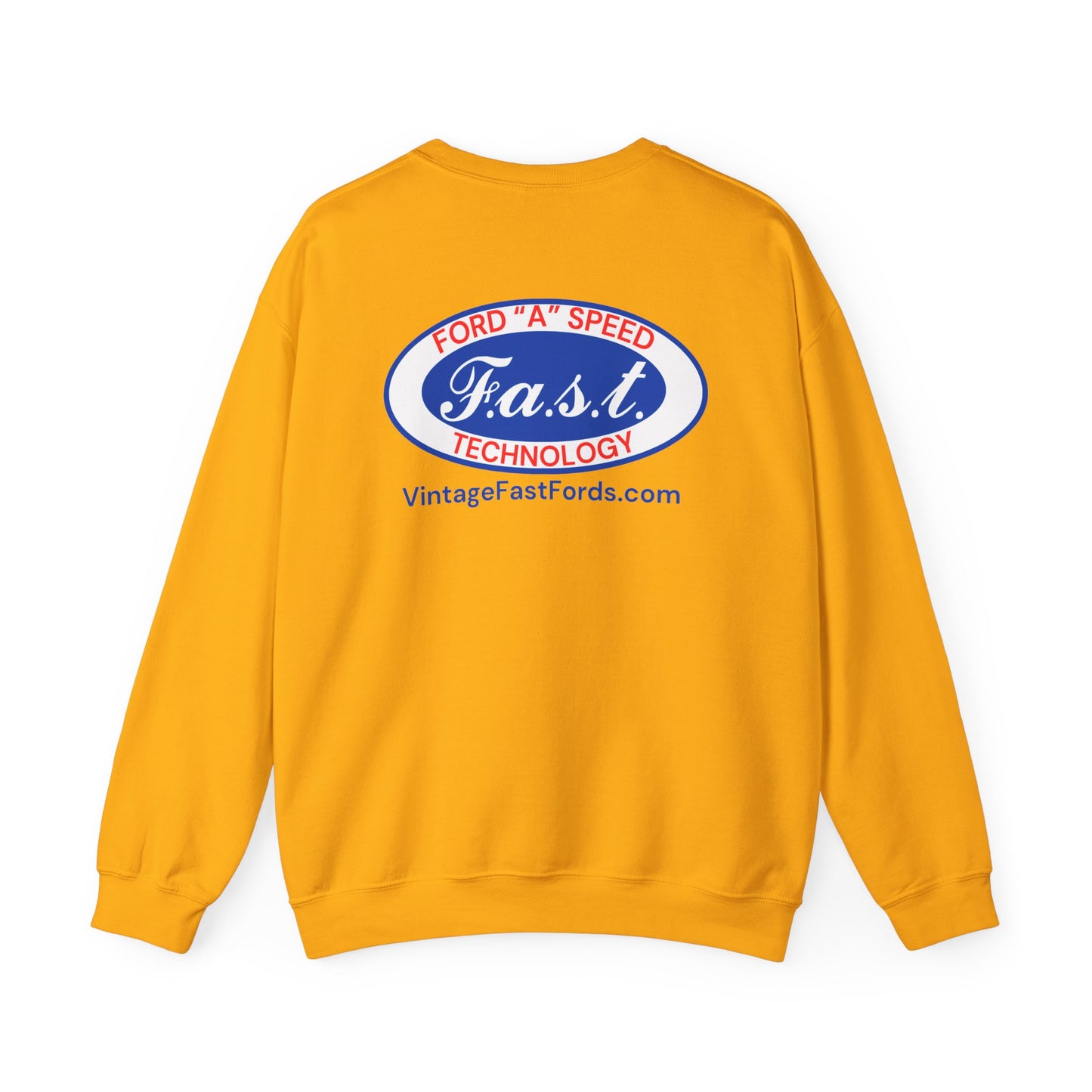 F.A.S.T. Ford "A" Speed Technology (front & back logo) Unisex Crewneck Sweatshirt