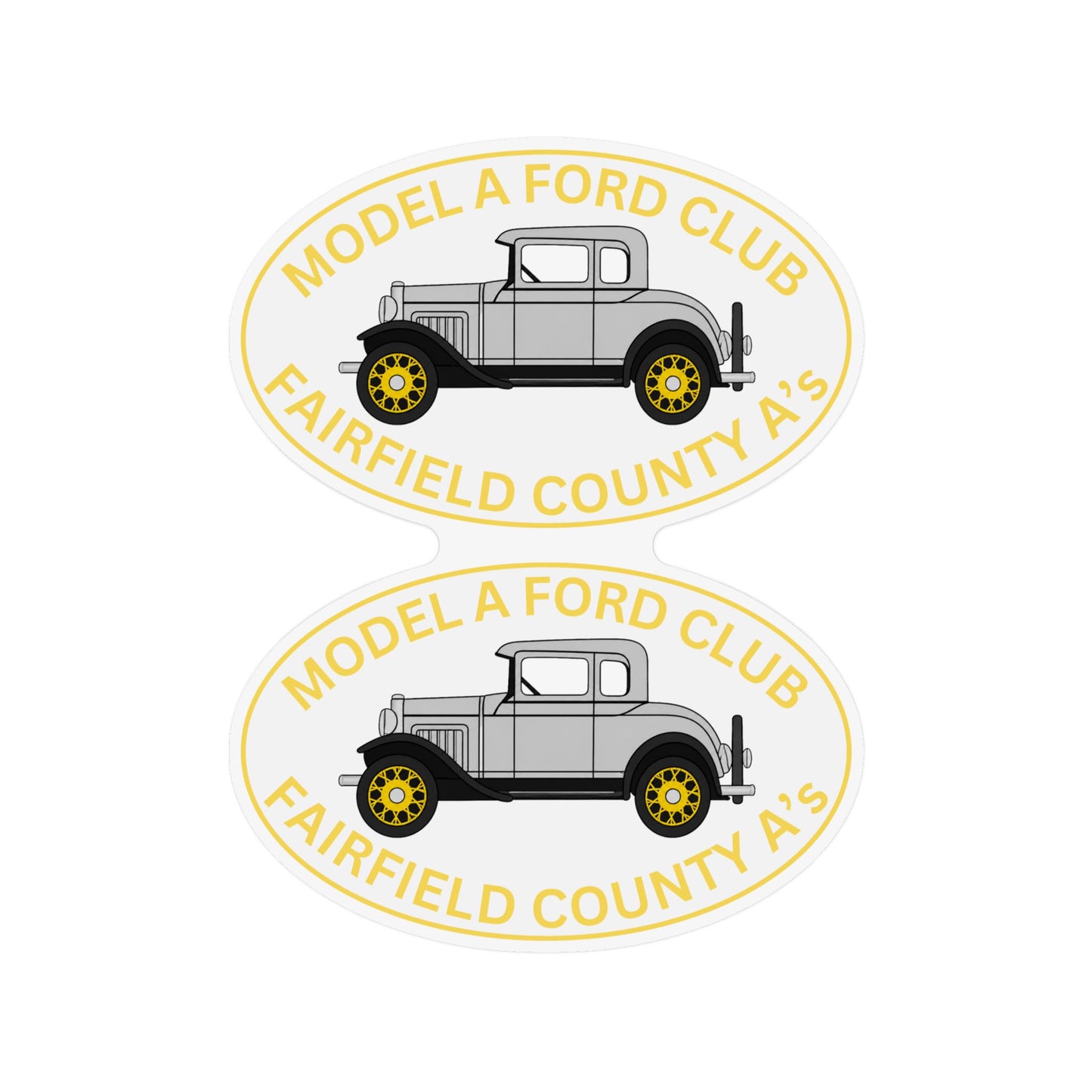 Fairfield County A's Large Magnets — Two 18" x 12" Car or Trailer Magnets