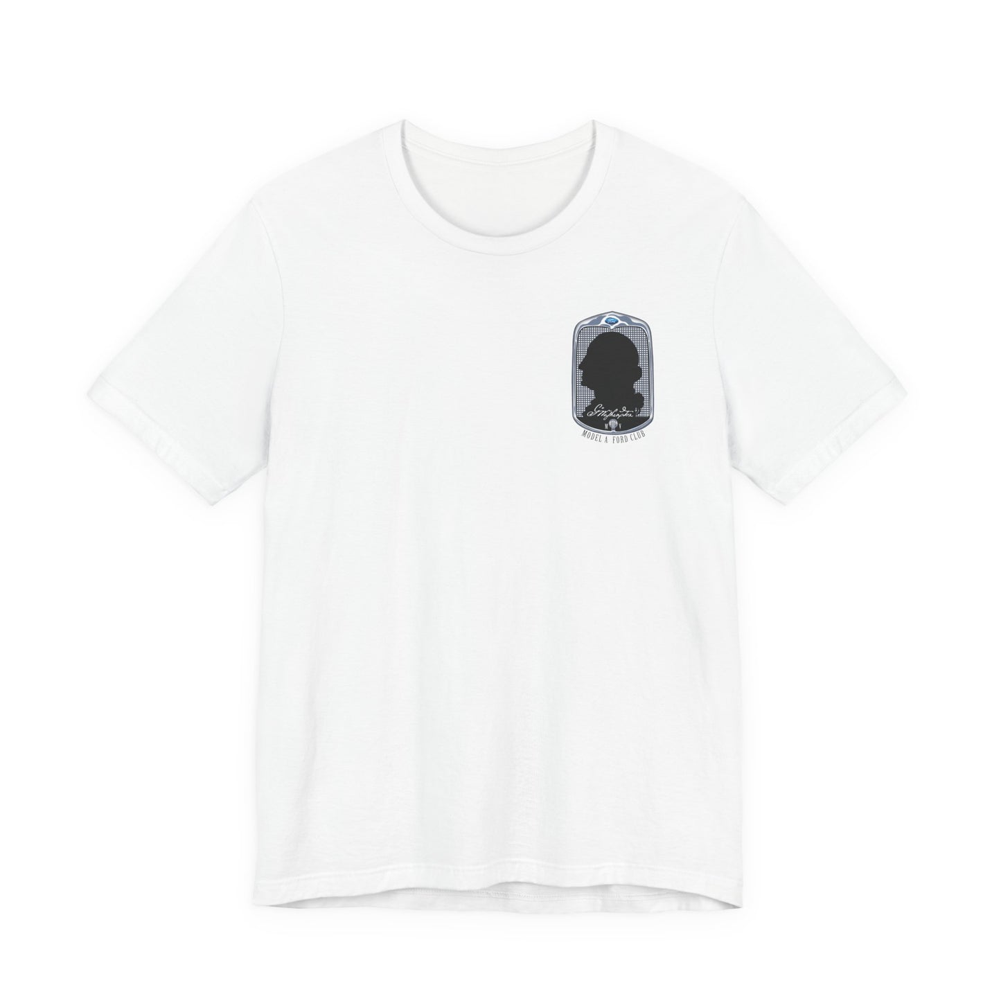 George Washington Model A Ford Club (front and back black logo) Unisex Jersey Short Sleeve Tee