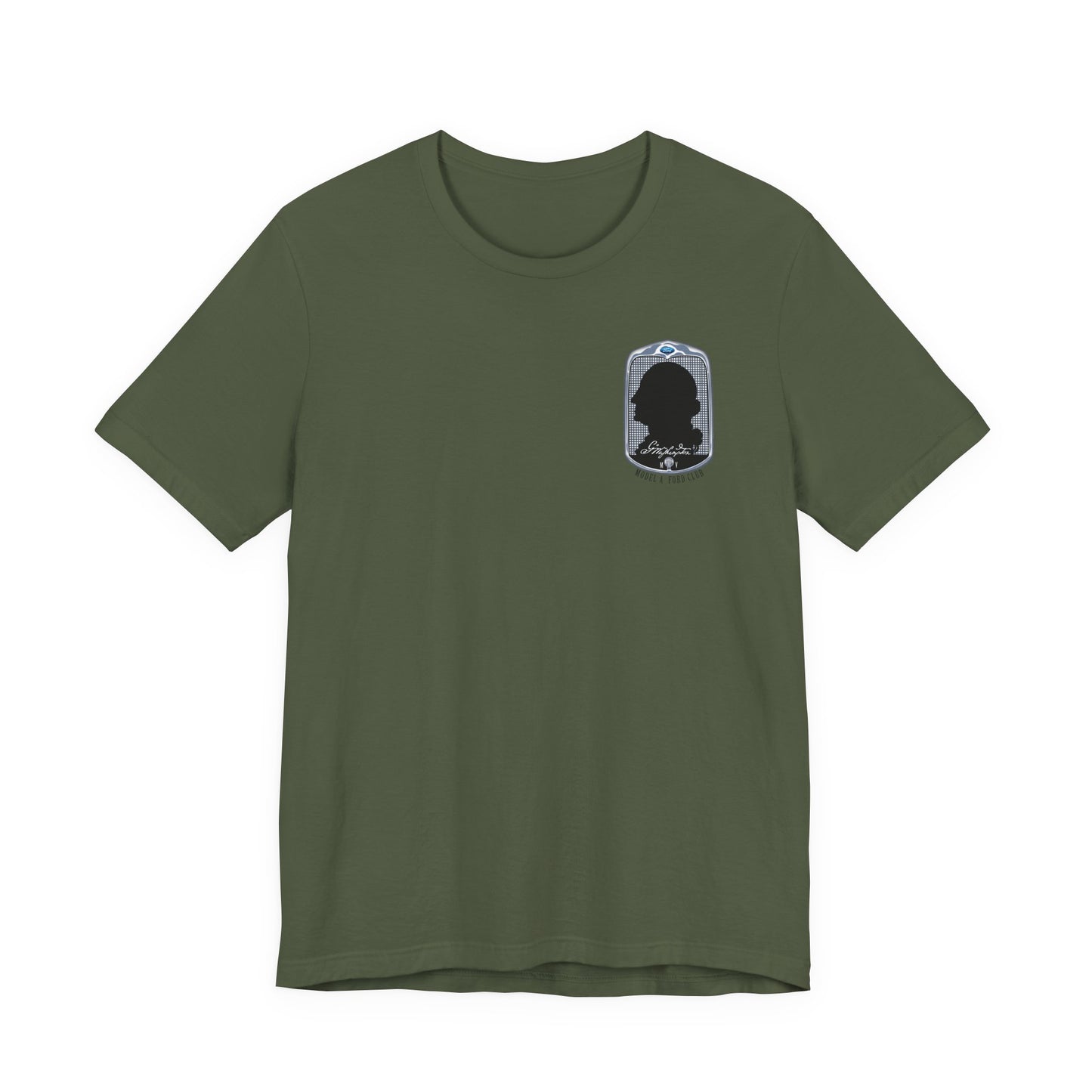 George Washington Model A Ford Club (front and back black logo) Unisex Jersey Short Sleeve Tee