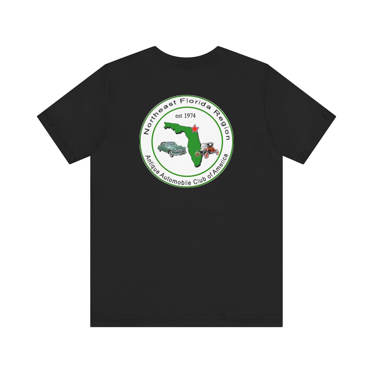 Northeast Florida Region AACA (front and back logos) - Unisex Jersey Shirt for Car Enthusiasts