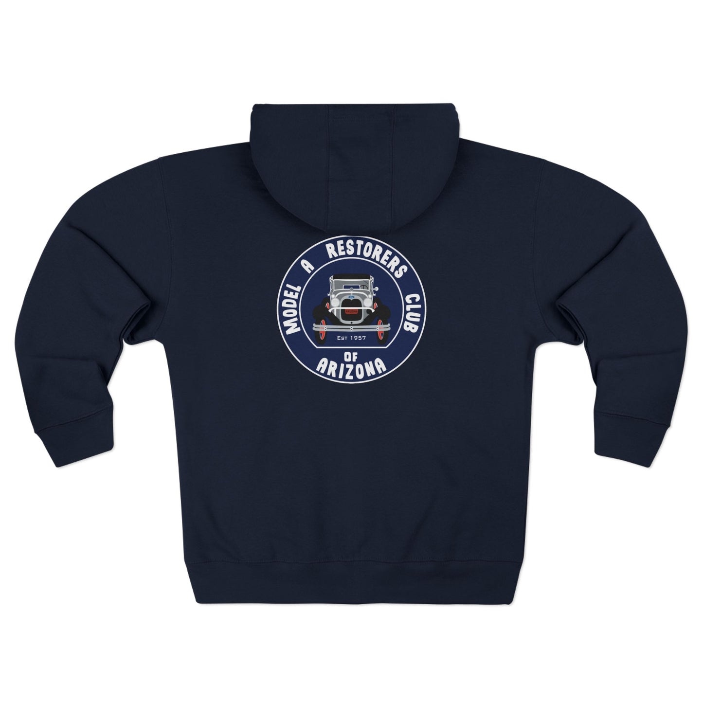 MARC of Arizona Unisex Zip Hoodie - Model A Restorers Club Arizona