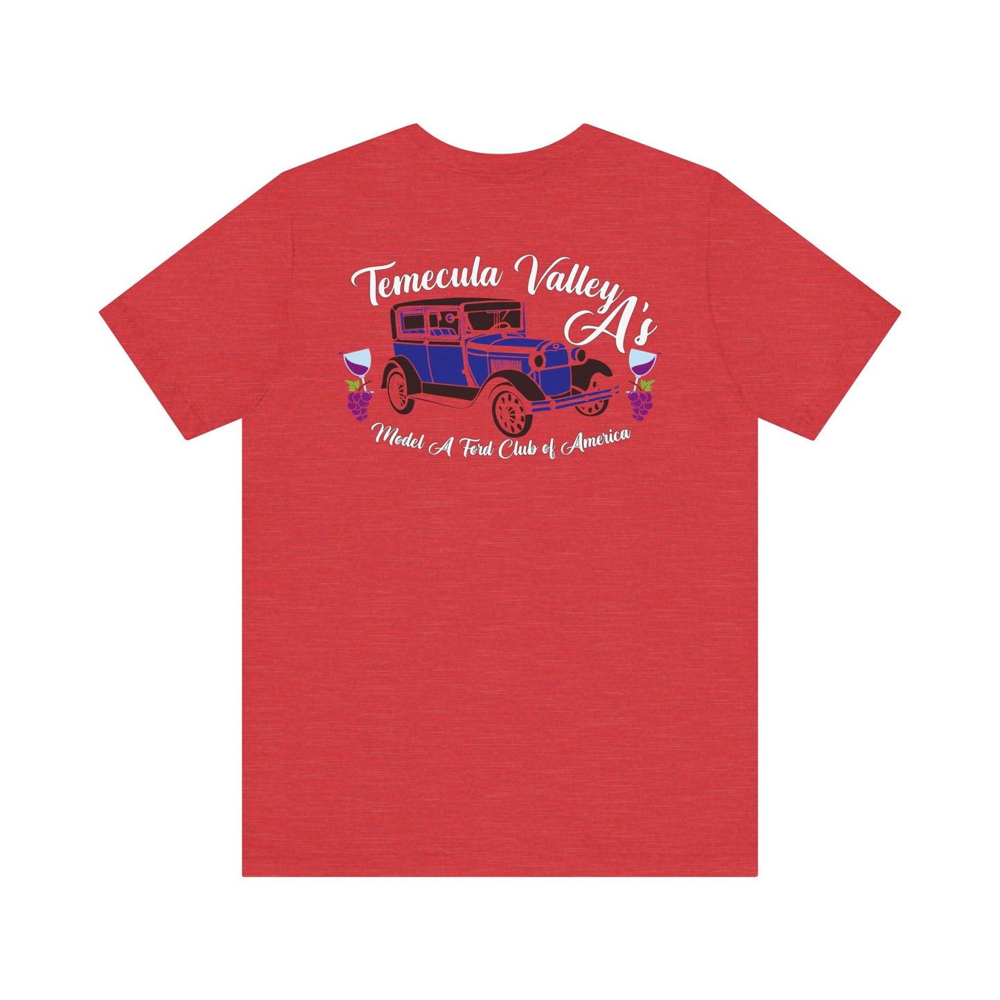 Temecula Valley A's (front and back print) Unisex Jersey Short Sleeve Tee