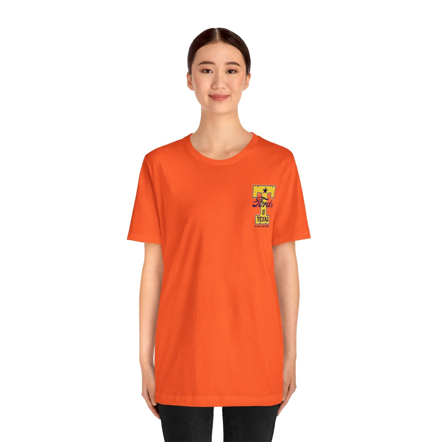 T Fords of Texas (front and back print) Unisex Jersey Short Sleeve Tee