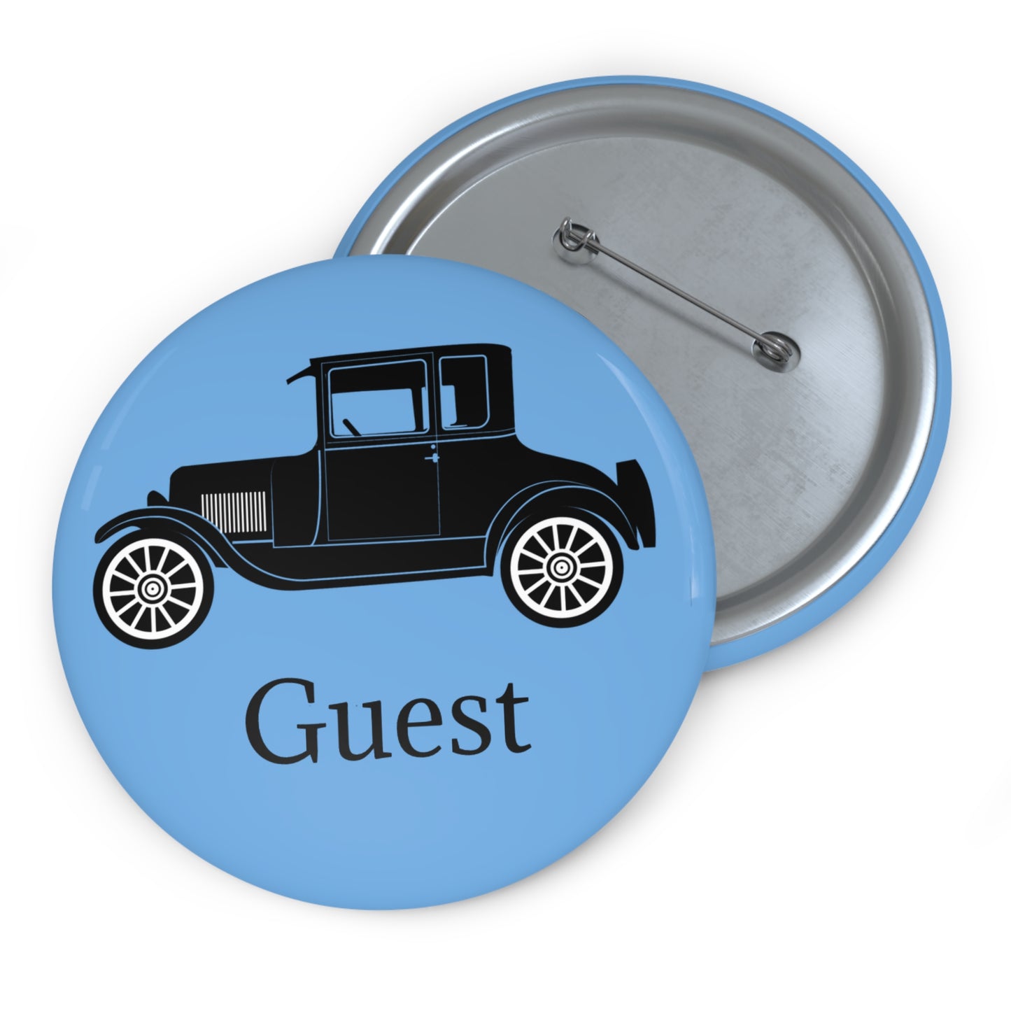 Cen-Tex Tin Lizzies "Guest" Custom Pin Buttons