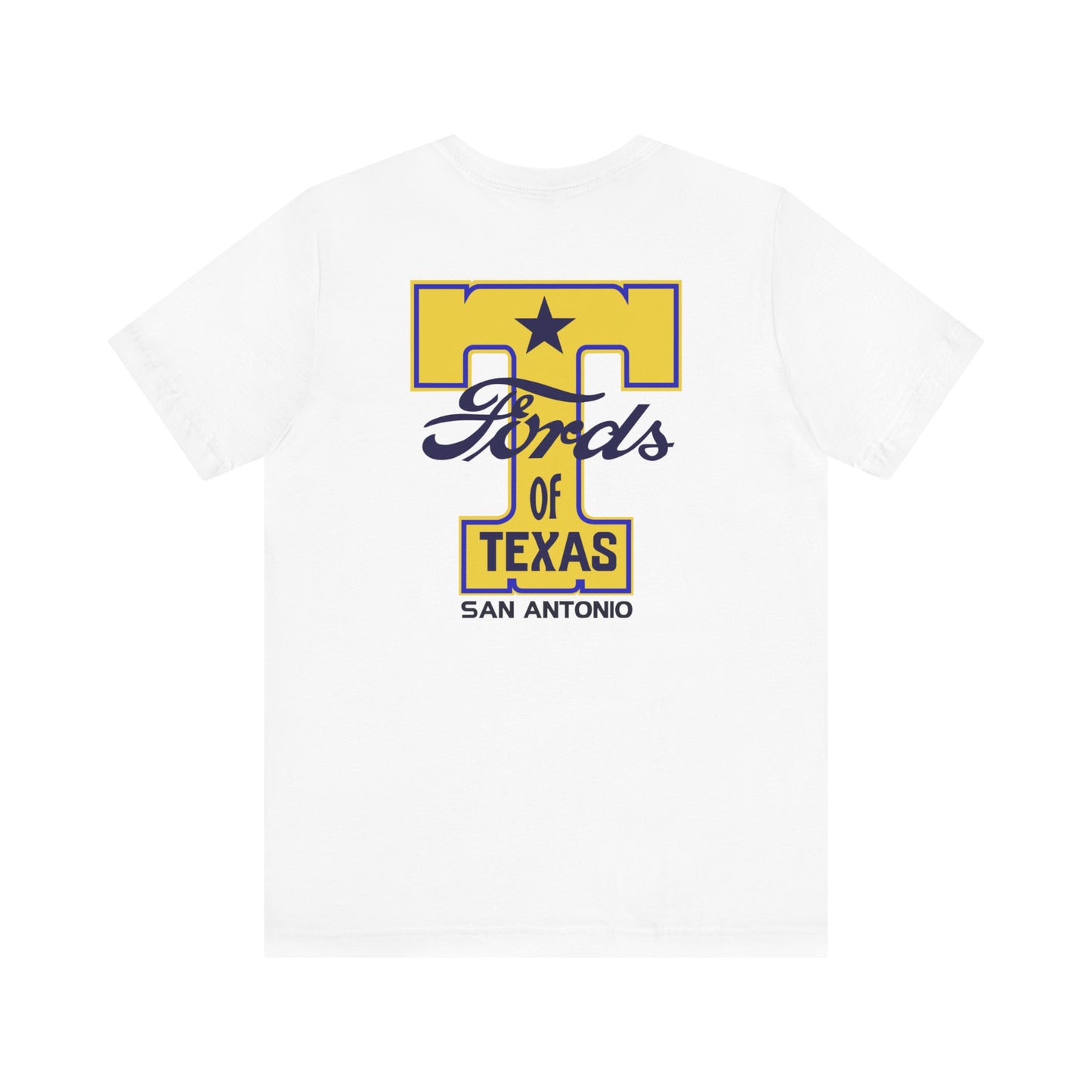 T Fords of Texas (front and back print) Unisex Jersey Short Sleeve Tee
