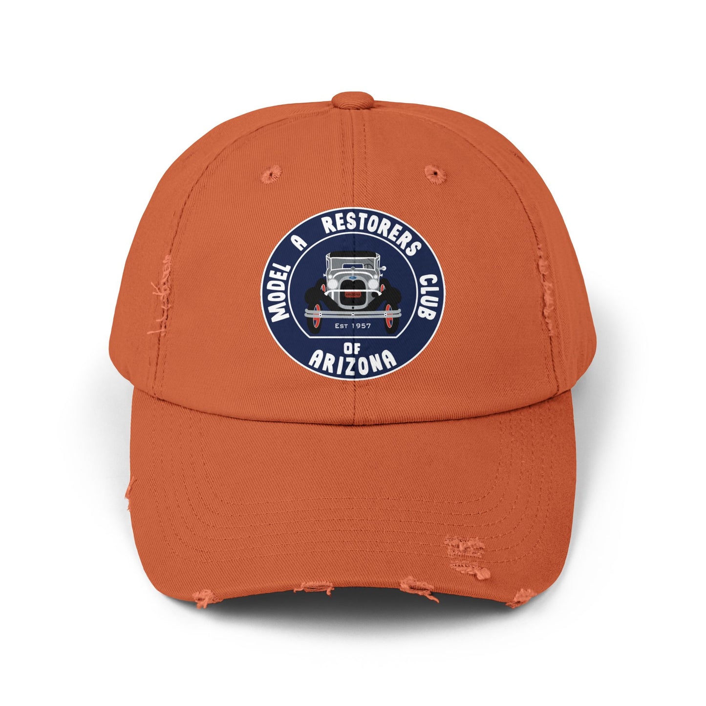 MARC of Arizona Unisex Distressed Cap - Model A Restoration Club of Arizona Emblem