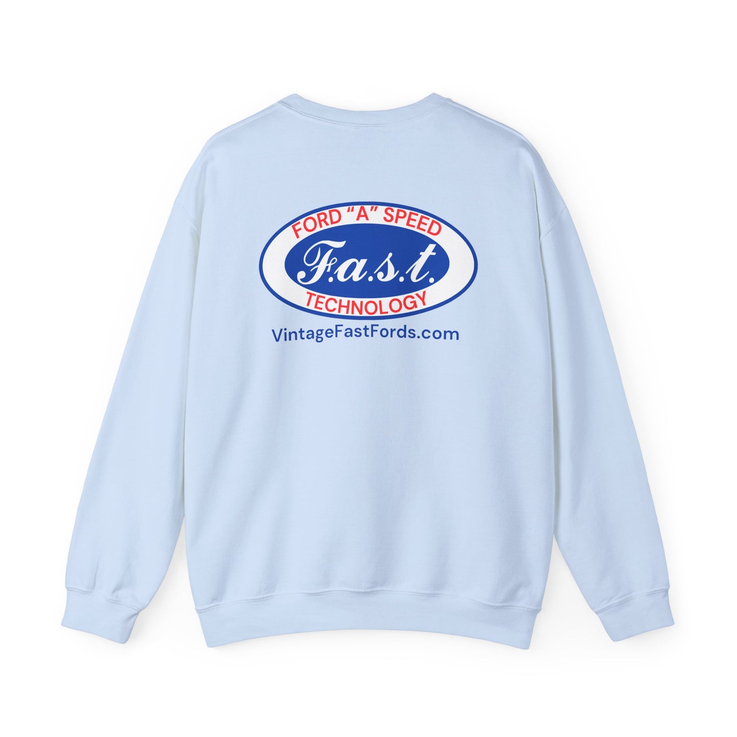 F.A.S.T. Ford "A" Speed Technology (front & back logo) Unisex Crewneck Sweatshirt
