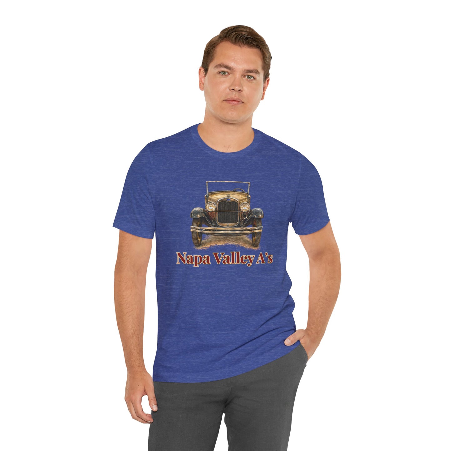 Napa Valley A’s Vintage Car Tee - Large Front Logo