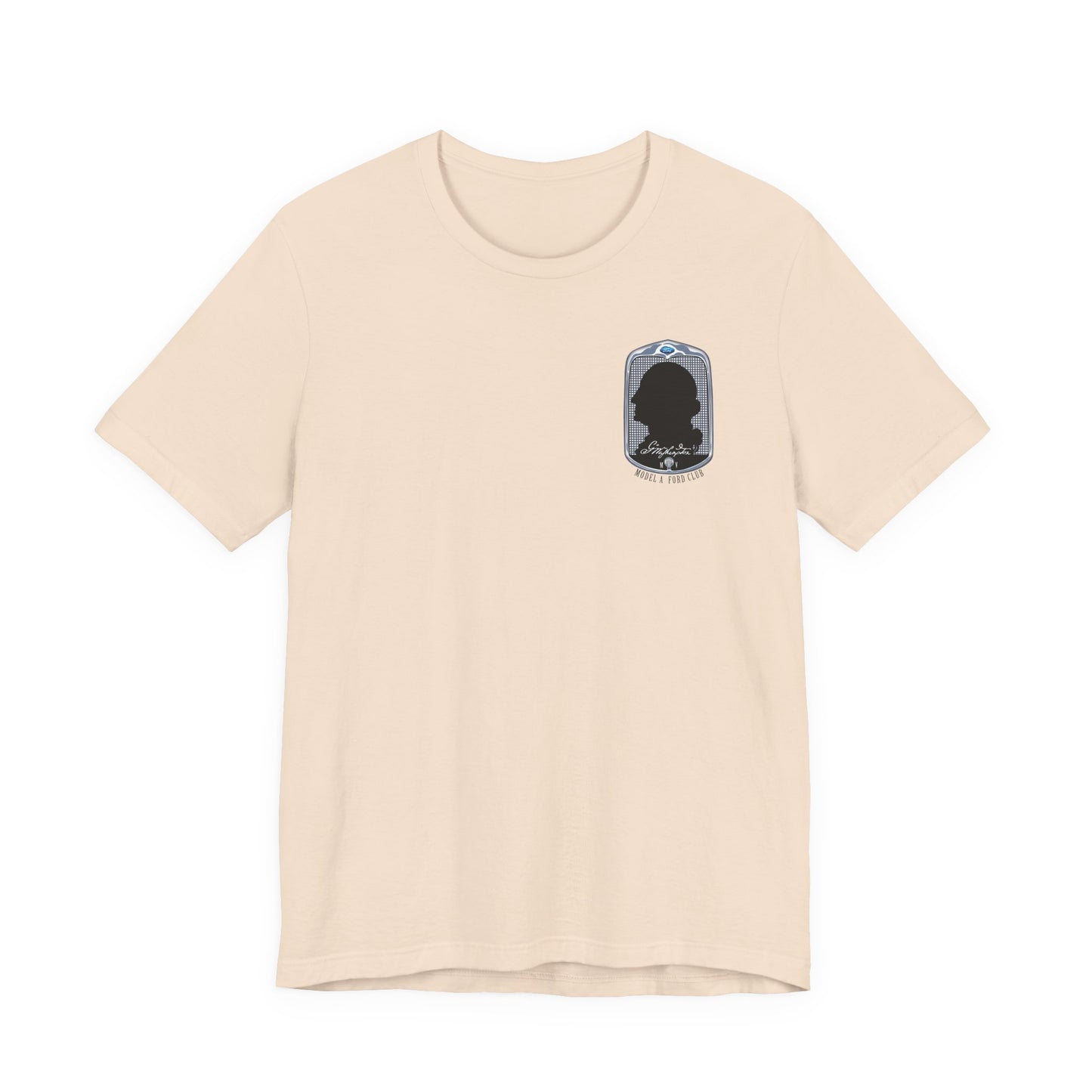 George Washington Model A Ford Club (front and back black logo) Unisex Jersey Short Sleeve Tee