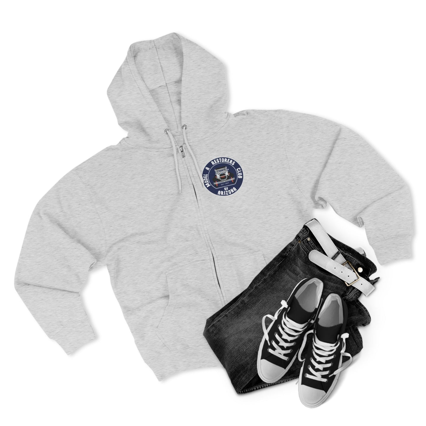 MARC of Arizona Unisex Zip Hoodie - Model A Restorers Club Arizona