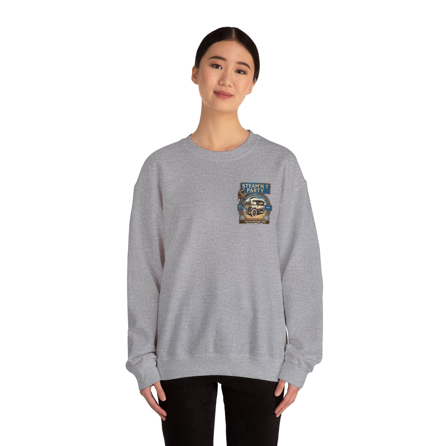 Foothills Model T Ford Club STEAM'N T PARTY Sweatshirt (front and back logos)