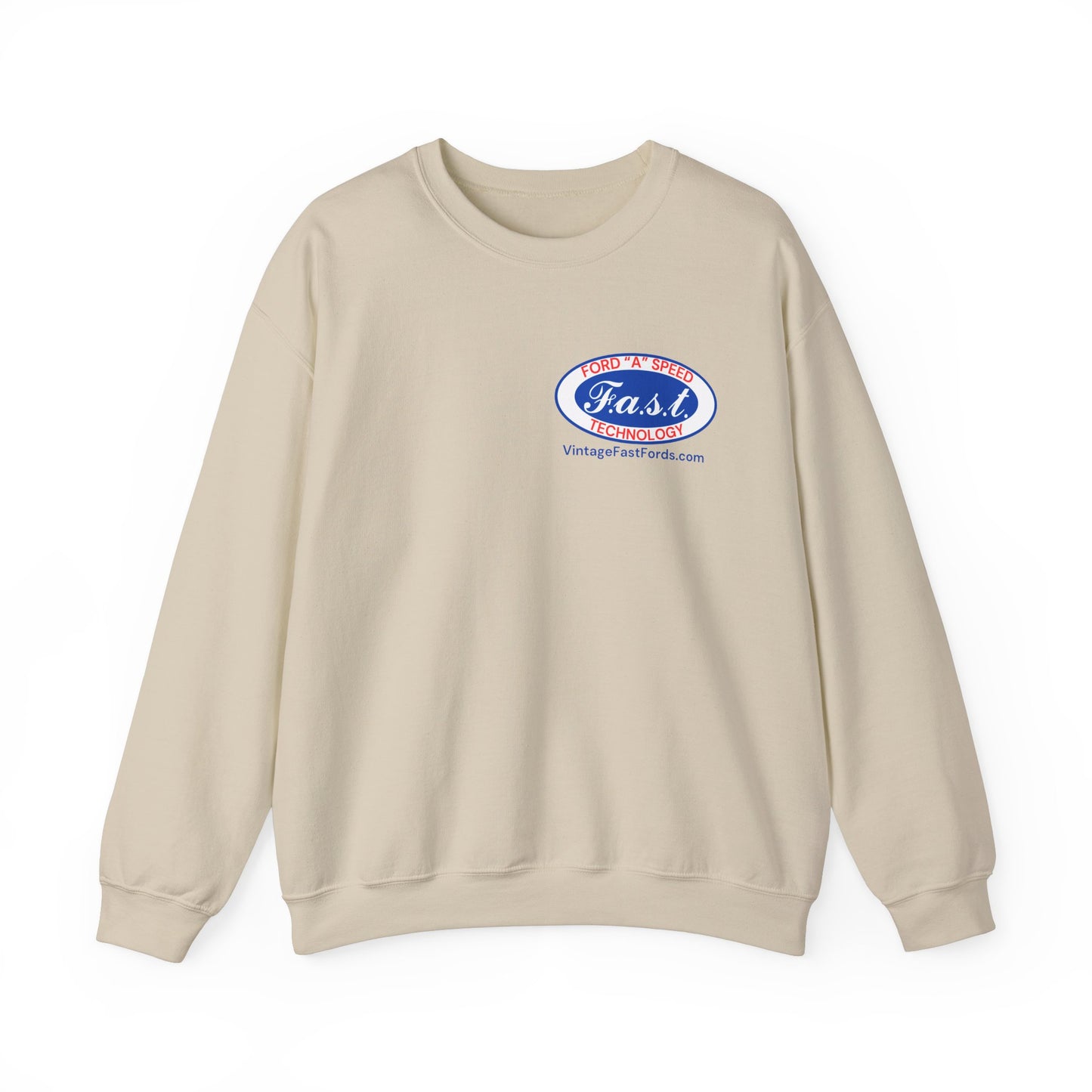 F.A.S.T. Ford "A" Speed Technology (front & back logo) Unisex Crewneck Sweatshirt