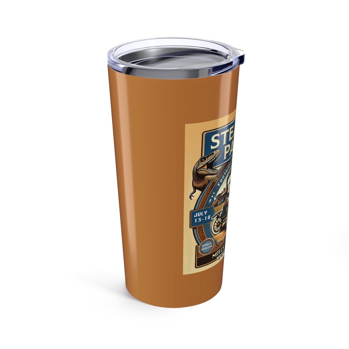 Foothills Model T Ford Club STEAM'N T PARTY 20oz Tumbler - Perfect for Auto Enthusiasts