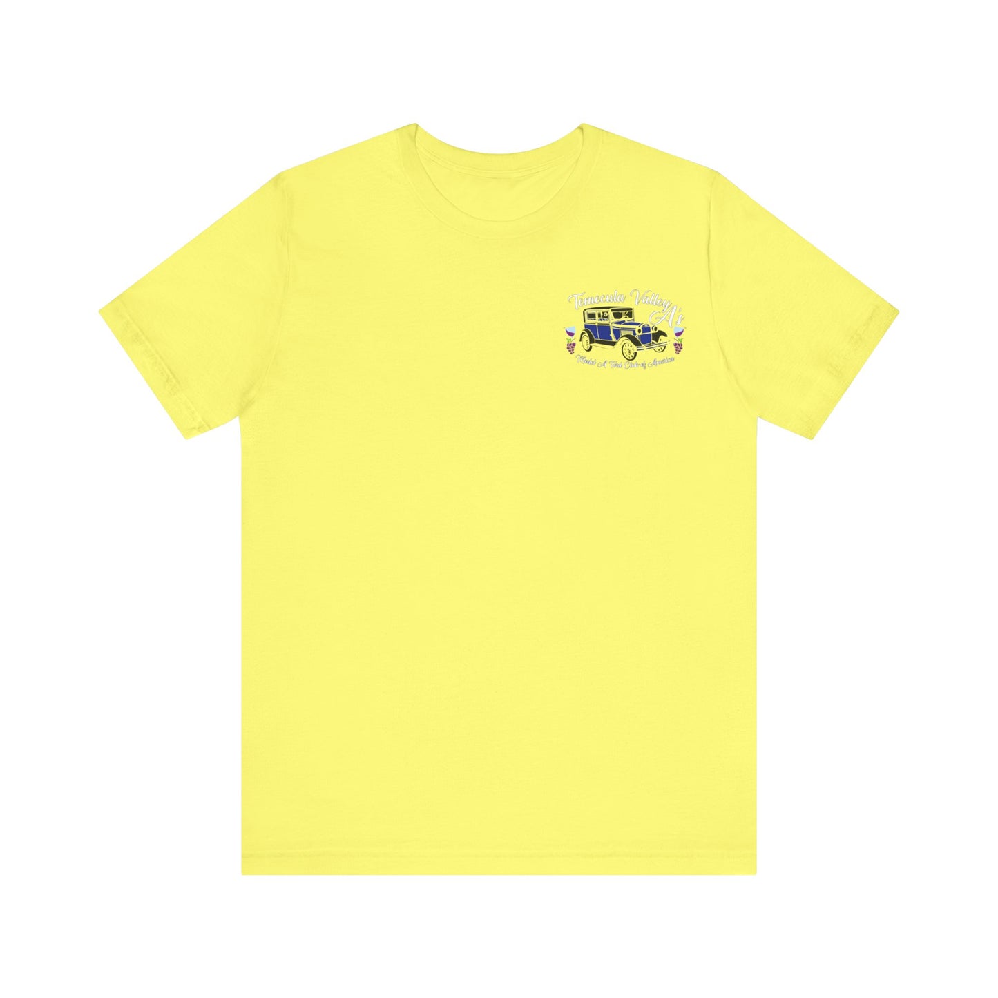Temecula Valley A's (front and back print) Unisex Jersey Short Sleeve Tee