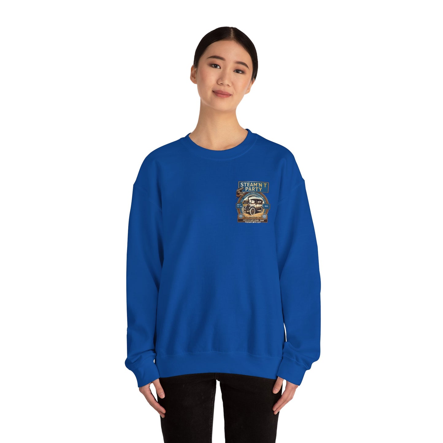 Foothills Model T Ford Club STEAM'N T PARTY Sweatshirt (front and back logos)