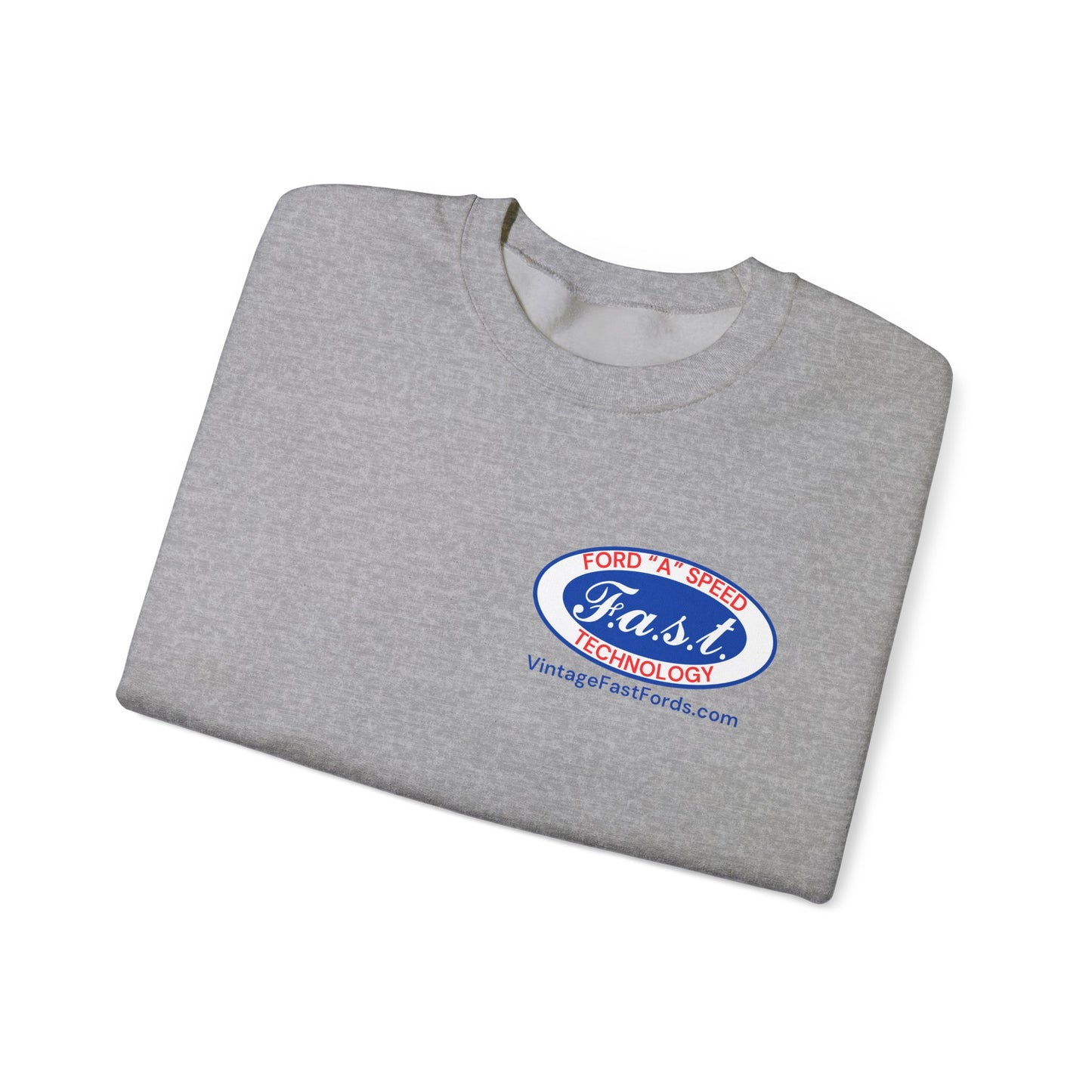 F.A.S.T. Ford "A" Speed Technology (front & back logo) Unisex Crewneck Sweatshirt