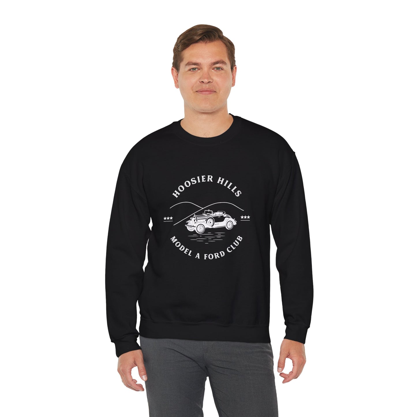 Hoosier Hills Model A Ford Club Unisex Heavy Blend™ Crewneck Sweatshirt