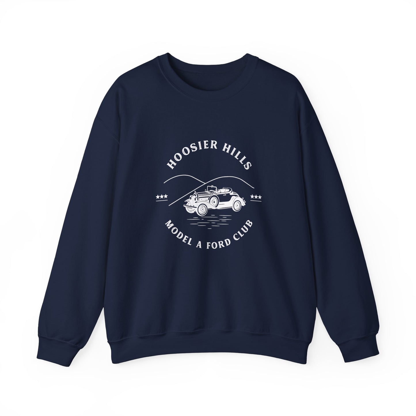 Hoosier Hills Model A Ford Club Unisex Heavy Blend™ Crewneck Sweatshirt
