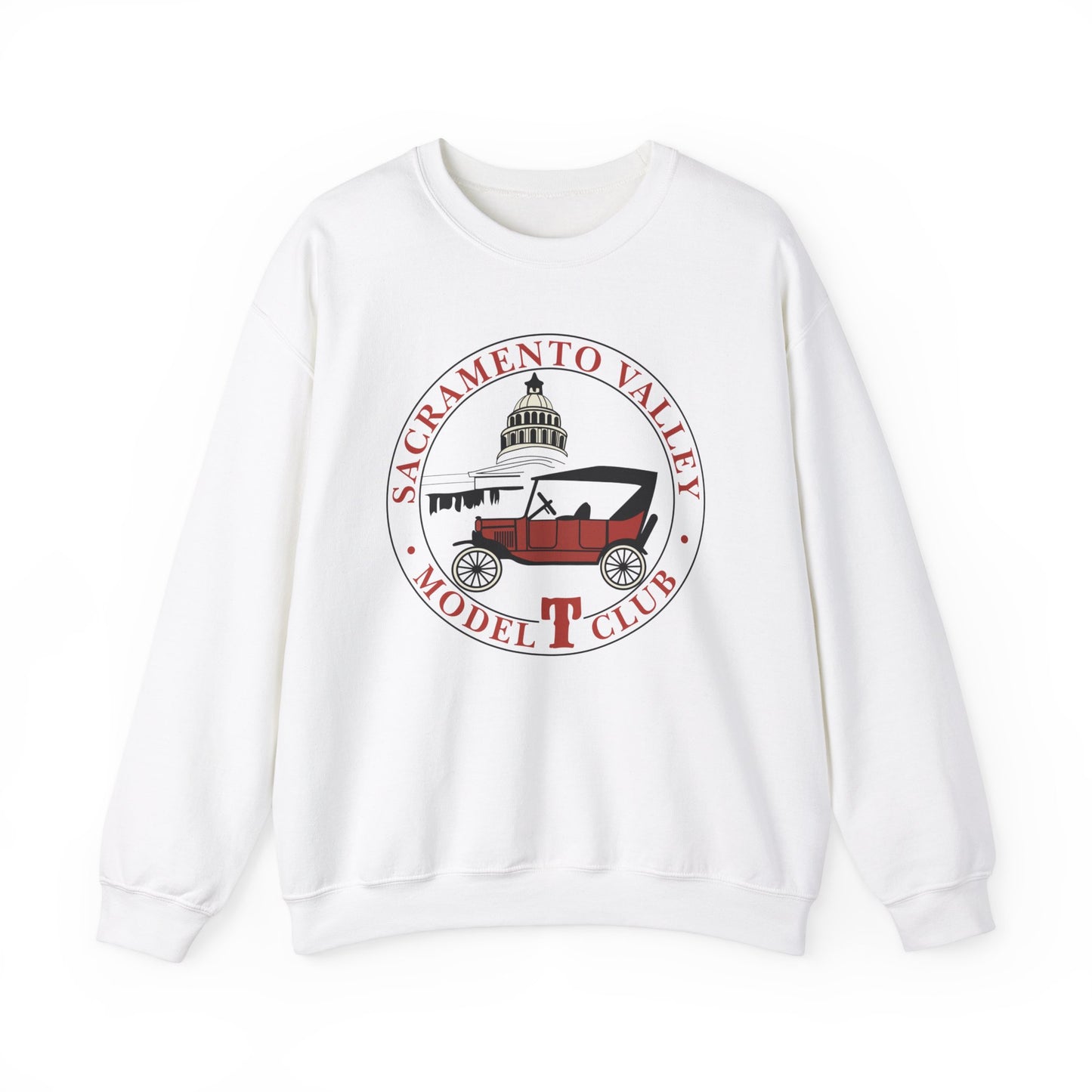 Sacramento Valley Model T Club (front and back logo) Unisex Heavy Blend™ Crewneck Sweatshirt