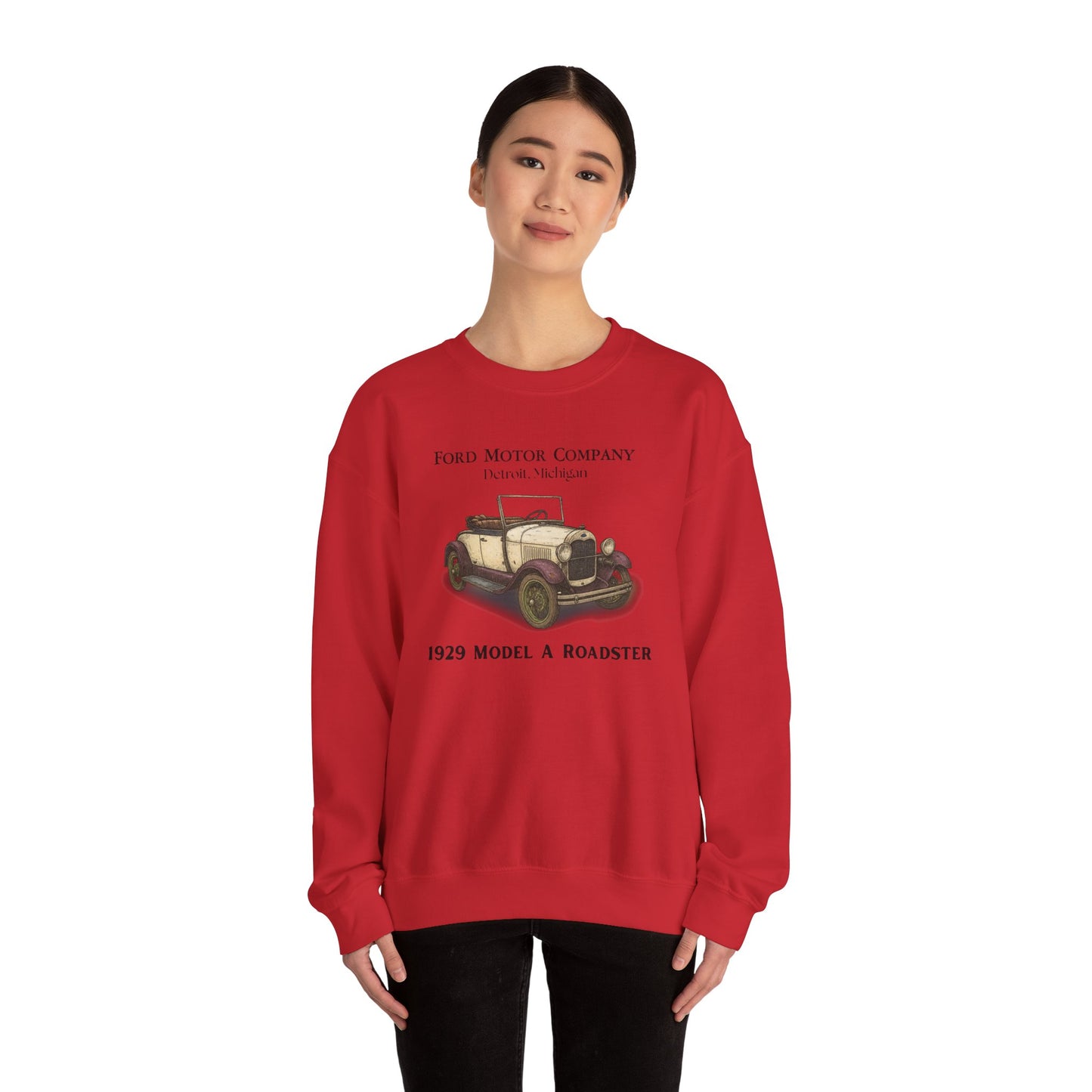 1929 Model A Ford Roadster Sweatshirt – 1929 Classic Car Crewneck