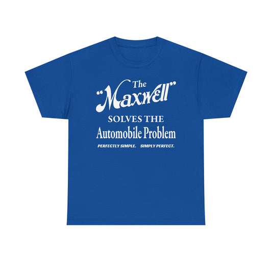 Maxwell Briscoe Motor Club - T-Shirt, Heavy Unisex Cotton Graphic Shirt, Gift for Car Enthusiasts, Perfect for Everyday Wear
