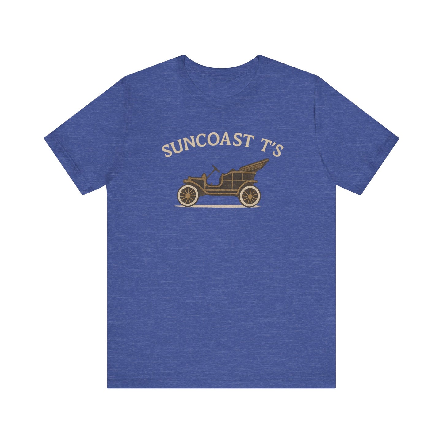 Suncoast T's large front logo - Unisex Tee, Casual Wear, Gift for Car Enthusiasts, Summer Fashion, Retro Style