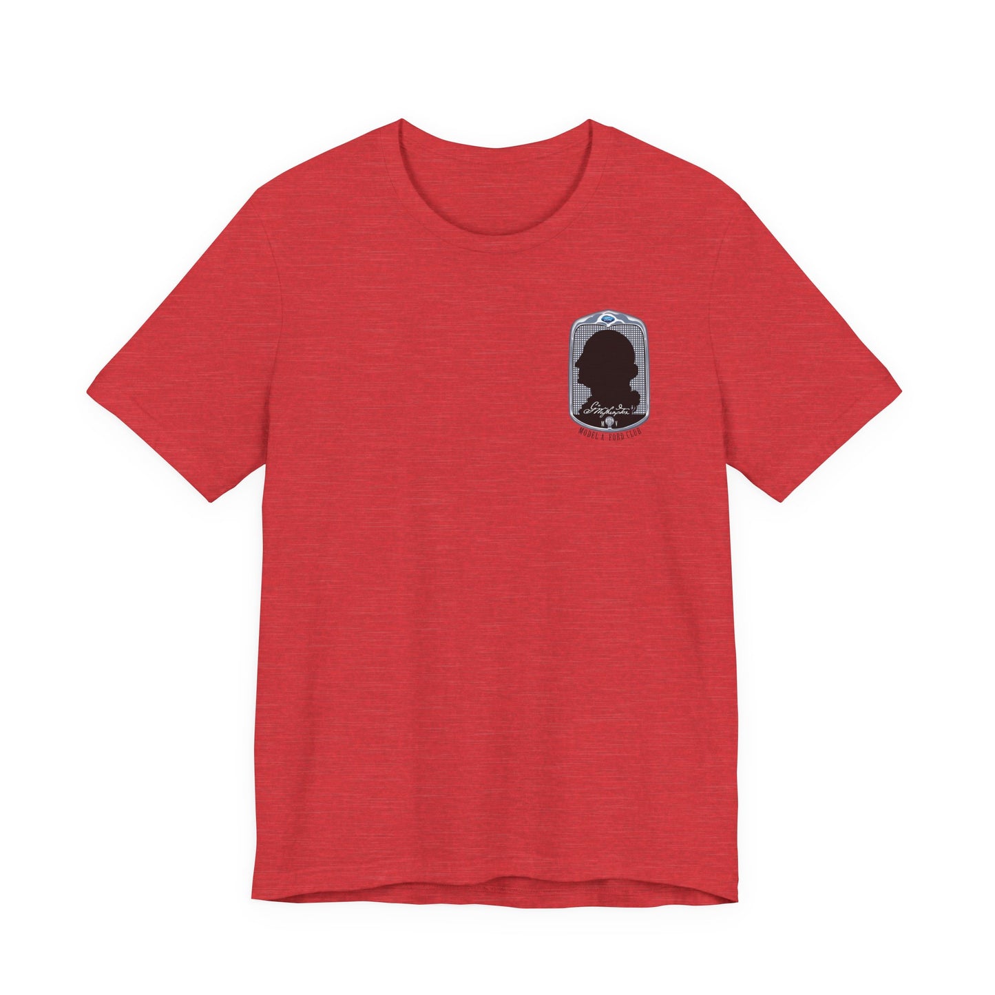George Washington Model A Ford Club (front and back black logo) Unisex Jersey Short Sleeve Tee