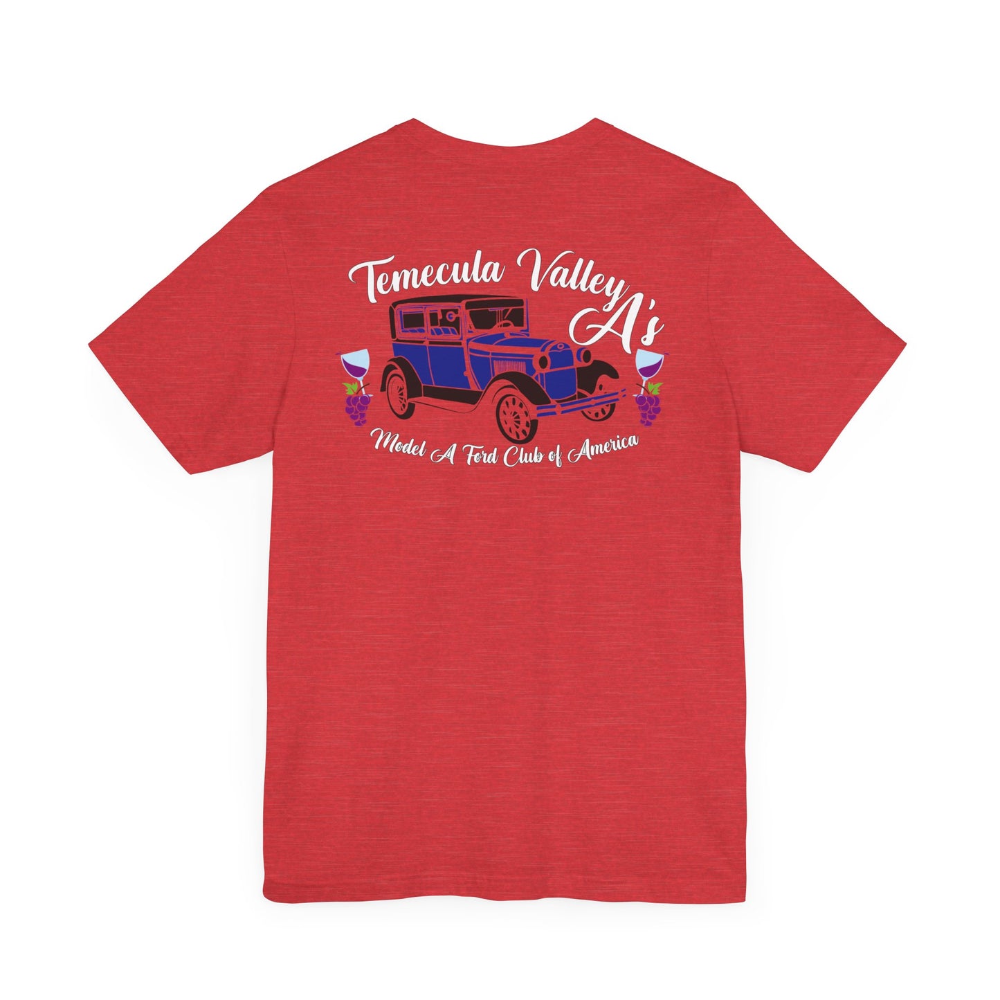 Temecula Valley A's (front and back print) Unisex Jersey Short Sleeve Tee