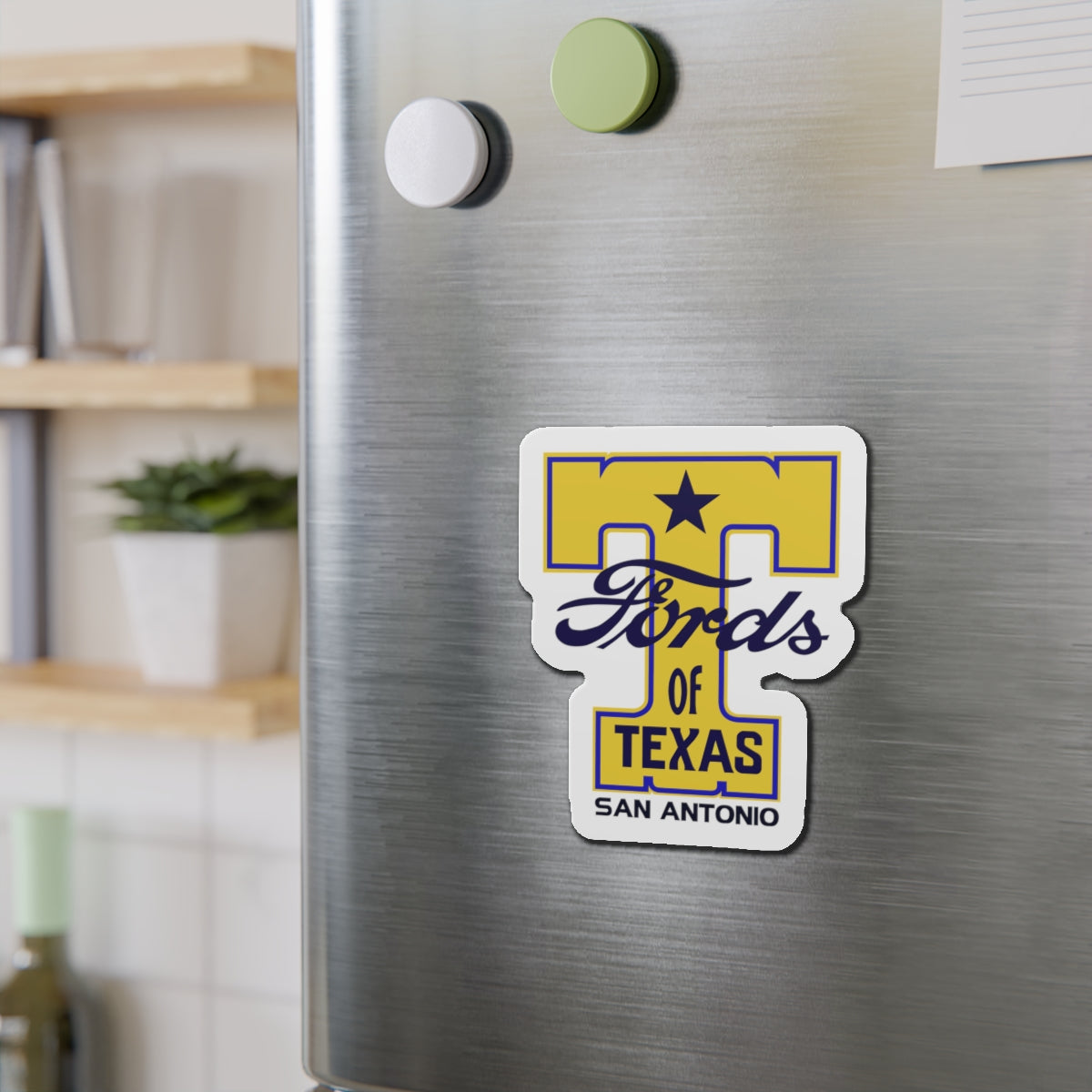 T Fords of Texas Die-Cut Magnets