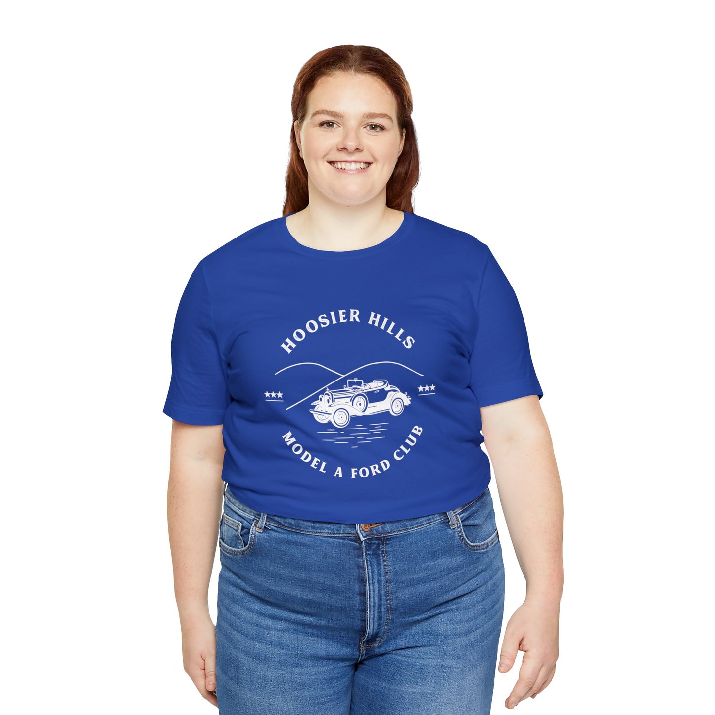 Hoosier Hills Model A Ford Club Unisex Jersey Short Sleeve Tee