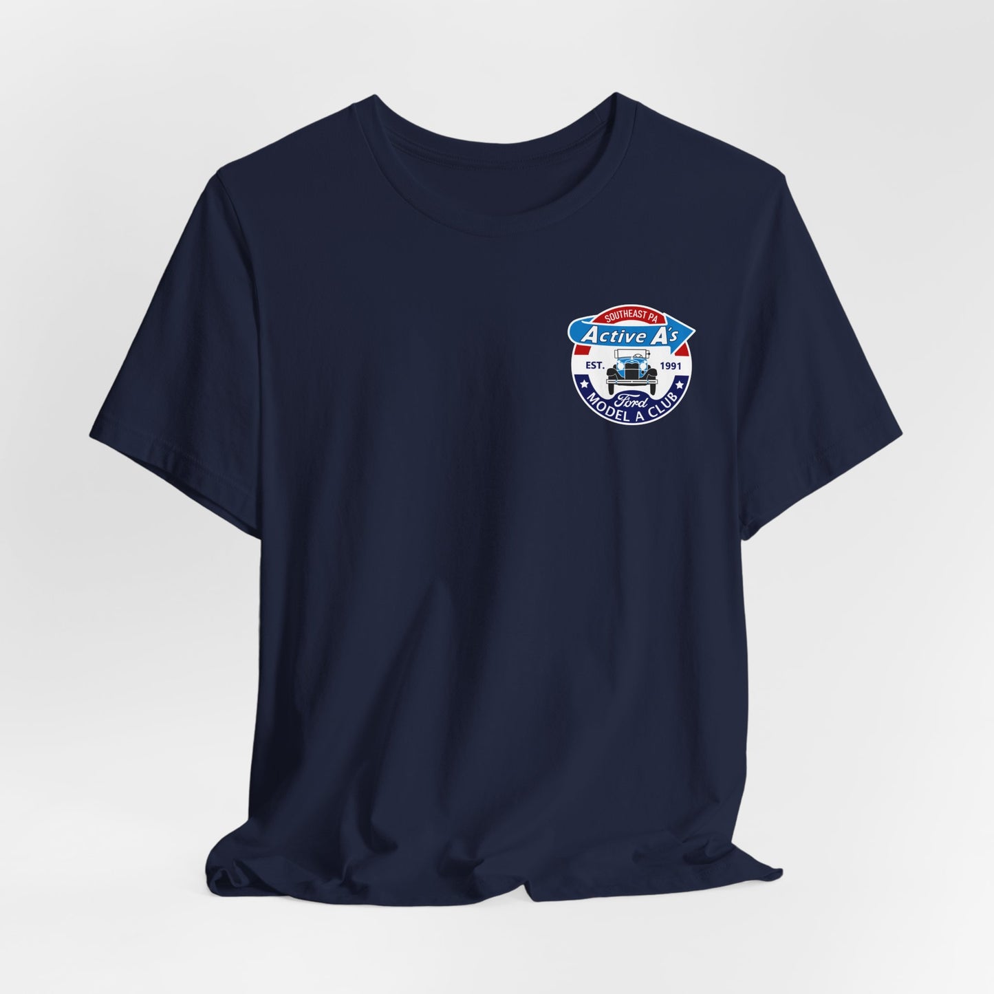 Active A's (small front logo only) - Unisex Jersey Short Sleeve Shirt