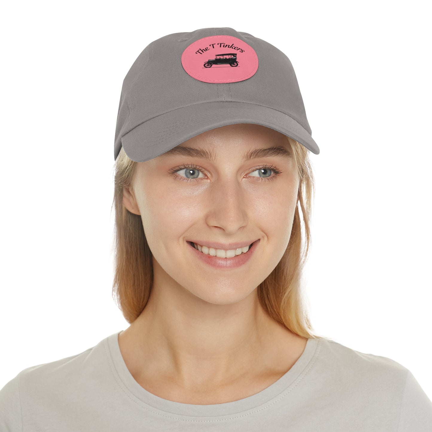 The T Tinkers of Southern NJ - Dad Hat with Leather Patch (Round)