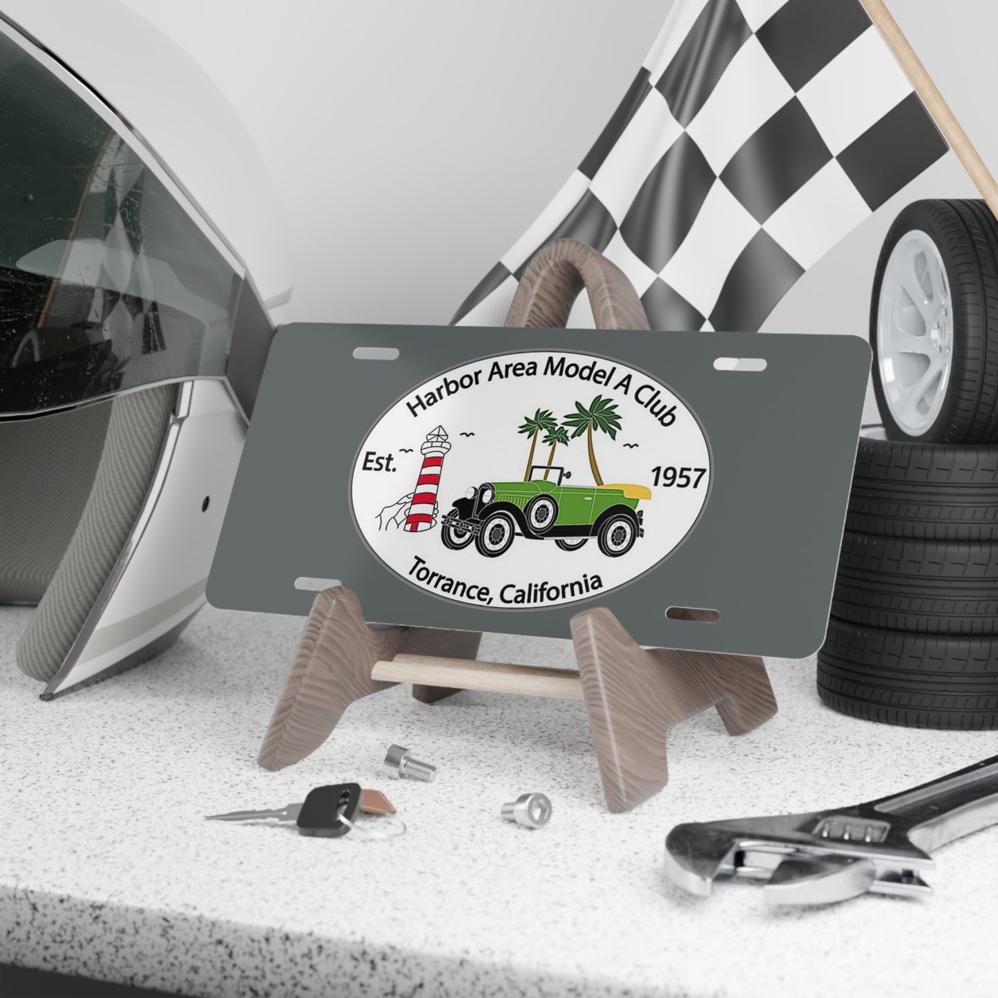 Harbor Area Model A Club Car Vanity Plate - Harbor Area Model A Club