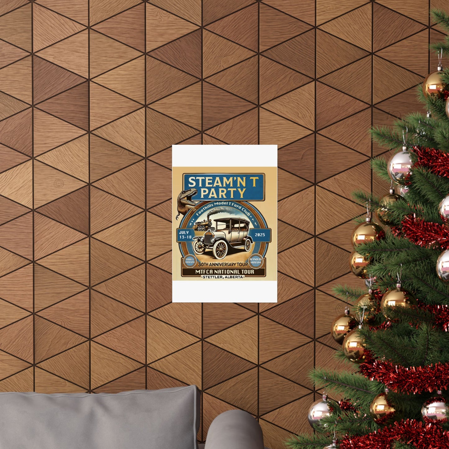 Foothills Model T Ford Club STEAM'N T PARTY Matte Poster