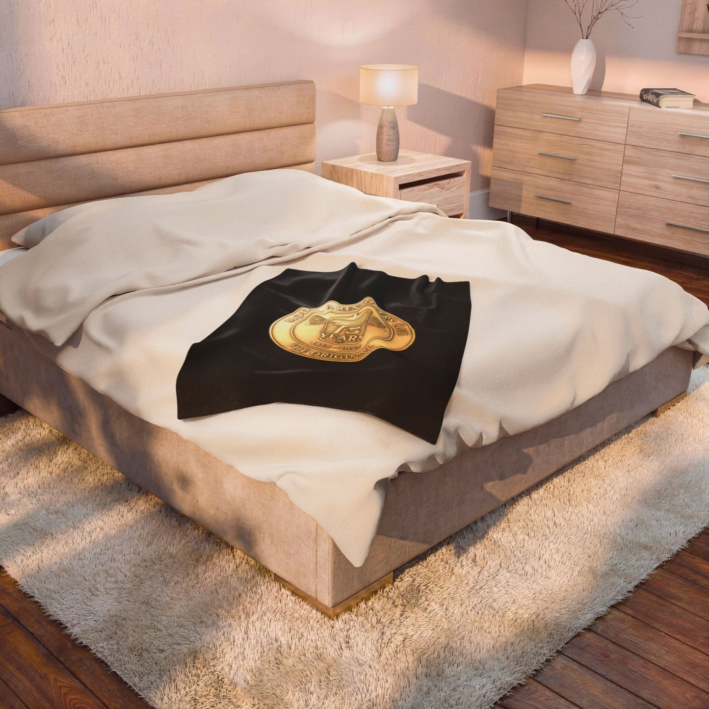75 Years Model A Restorer's Club Commemorative Throw — Velveteen Plush Blanket