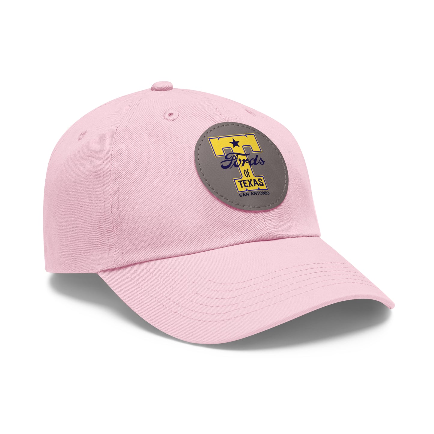 T Fords of Texas Dad Hat with Leather Patch (Round)
