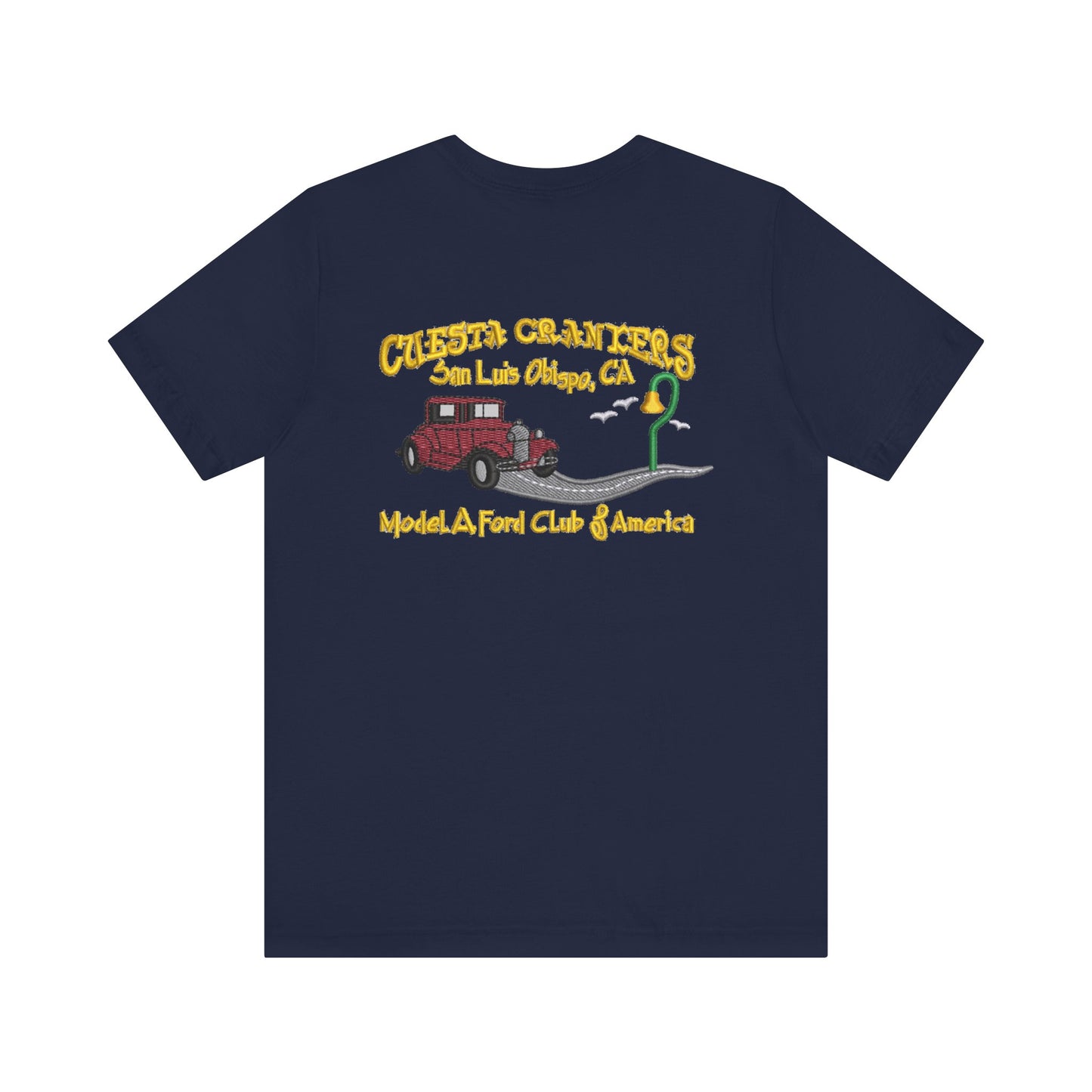 Cuesta Crankers (front and back print) Unisex Jersey Short Sleeve Tee