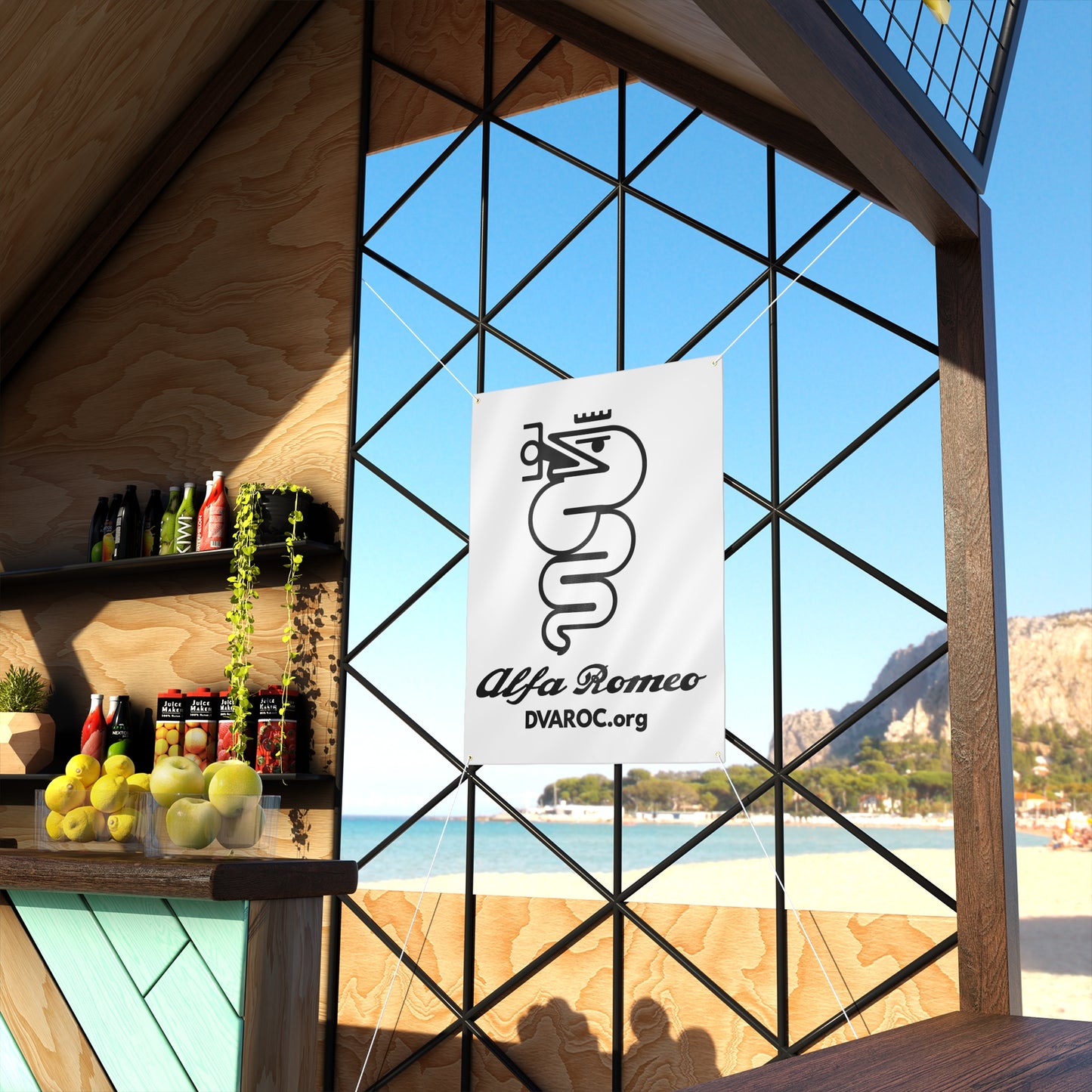 Alfa Romeo Logo Banner (36" x 48")— DVAROC.org Matte Wall Flag