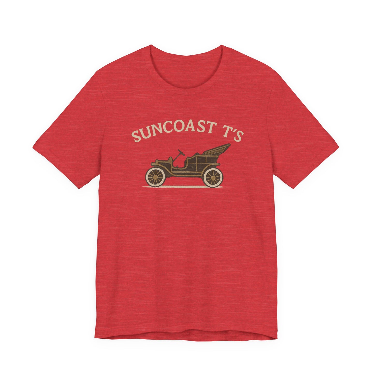 Suncoast T's large front logo - Unisex Tee, Casual Wear, Gift for Car Enthusiasts, Summer Fashion, Retro Style