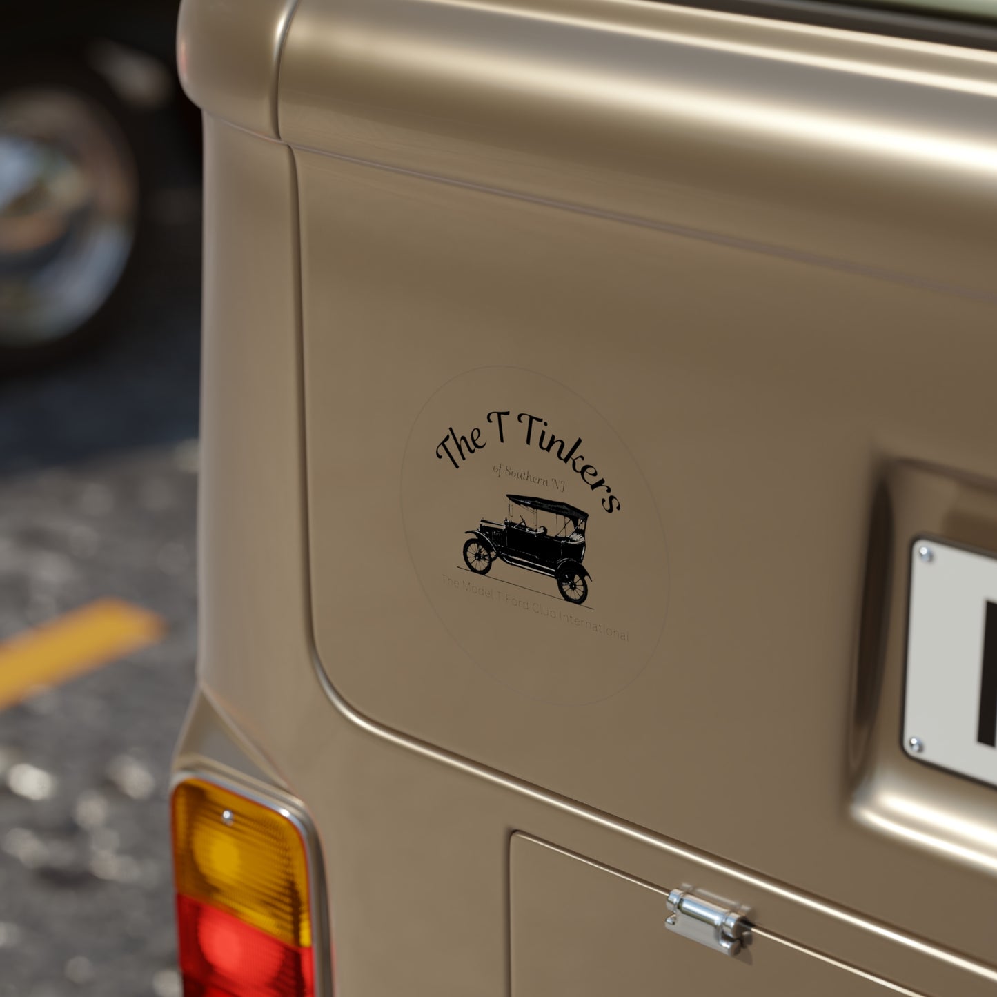 The T Tinkers of Southern NJ Transparent Outdoor Stickers, Round, 1pcs