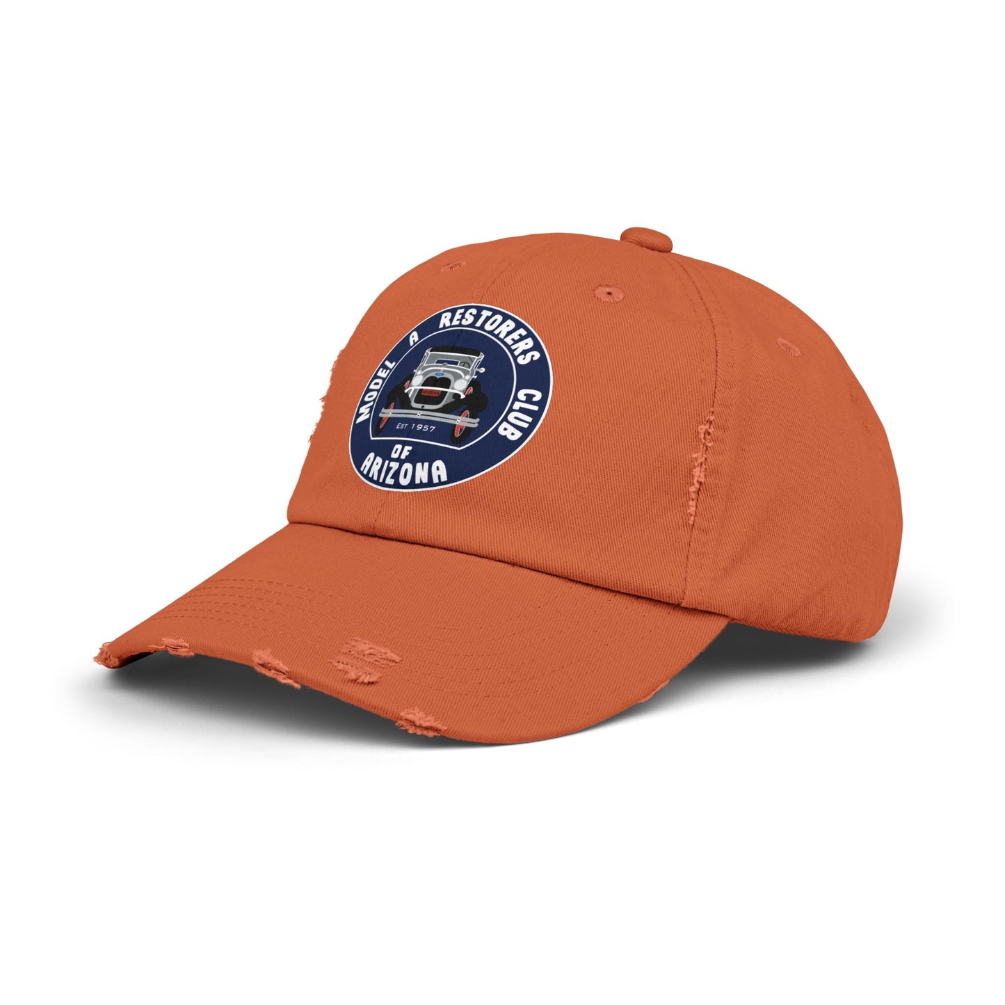 MARC of Arizona Unisex Distressed Cap - Model A Restoration Club of Arizona Emblem