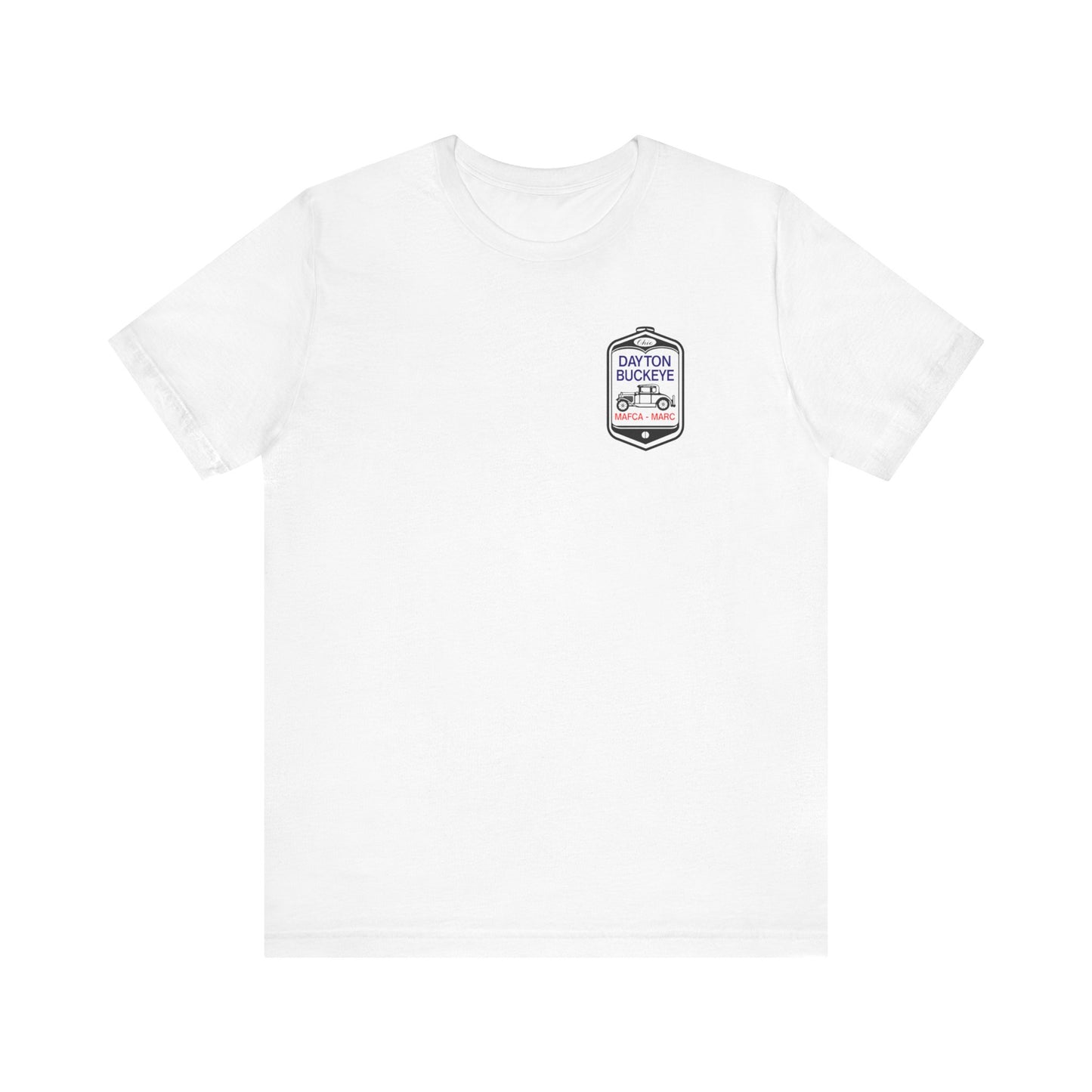 Dayton Buckeye (front and back logo) Unisex Jersey Short Sleeve Tee