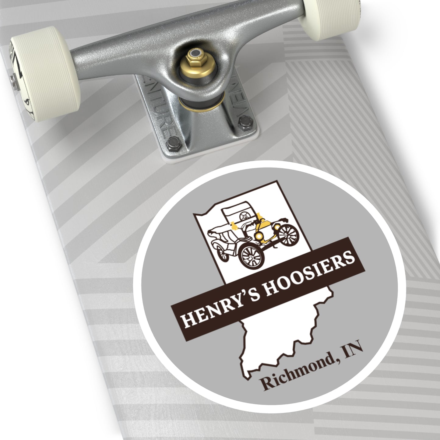 Henry's Hoosiers Round Stickers, Indoor\Outdoor
