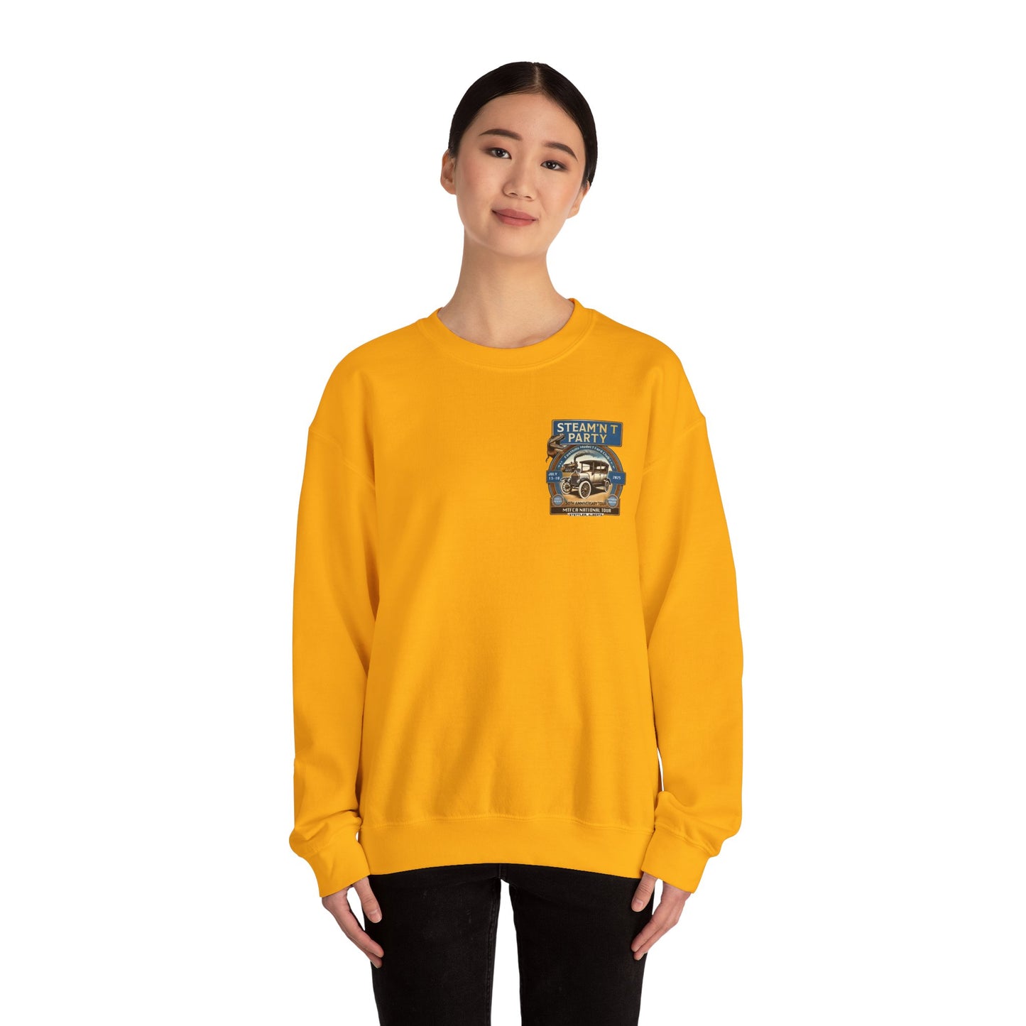 Foothills Model T Ford Club STEAM'N T PARTY Sweatshirt (front and back logos)