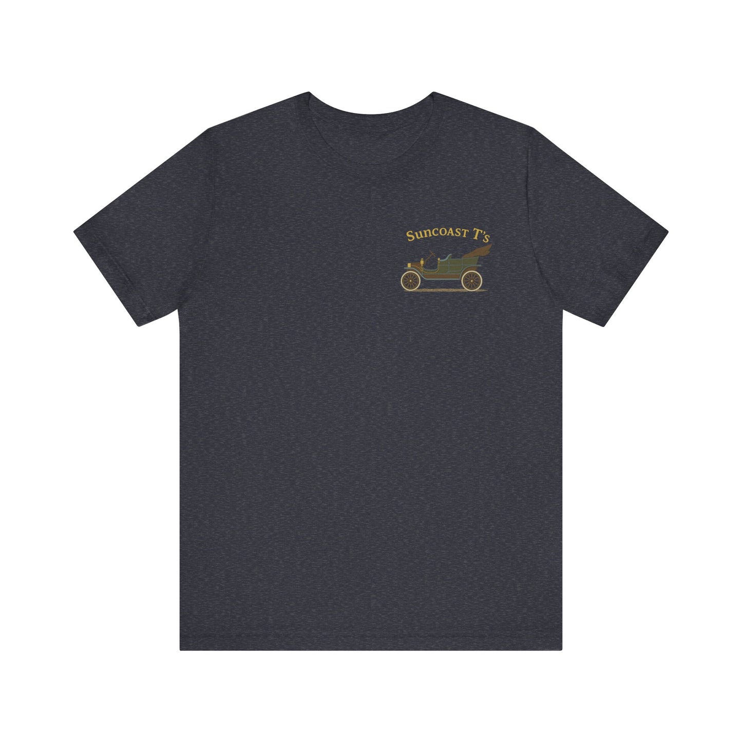 Suncoast T's (small logo) - Unisex Jersey Short Sleeve Tee