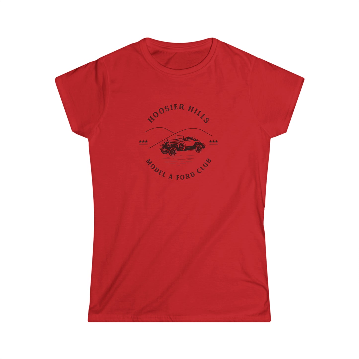 Hoosier Hills Model A Ford Club Women's Softstyle Tee